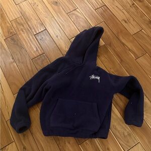 Stussy Dark Blue Pullover Hoodie